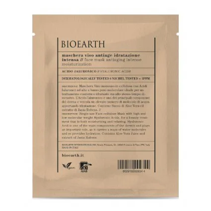 Masca Servetel Antirid pentru Ten cu Acid Hialuronic 1buc Bioearth — preț și oferte