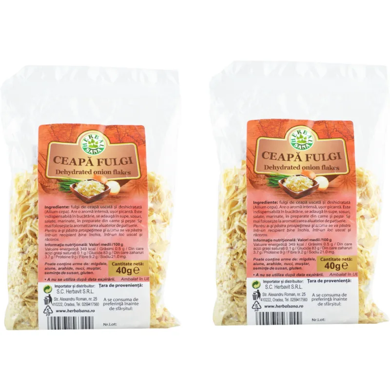 Pachet Ceapa Fulgi 40g+40g Herbavit — preț și oferte