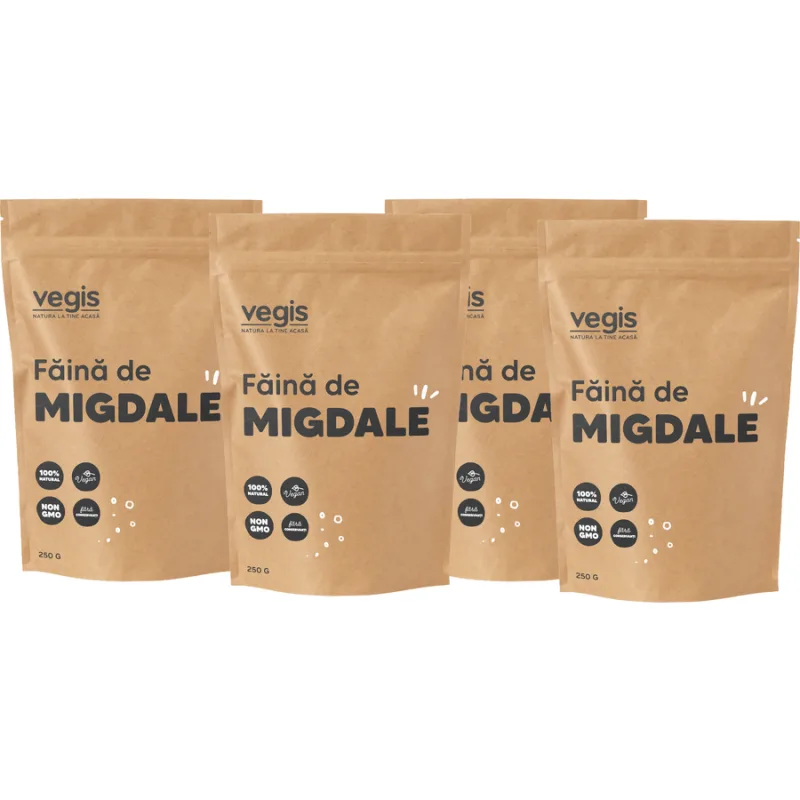 Pachet Faina de Migdale 1kg (4 x 250g) VEGIS — preț și oferte