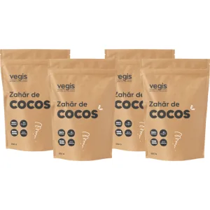 Pachet Zahar de Cocos 1kg (4 x 250g)