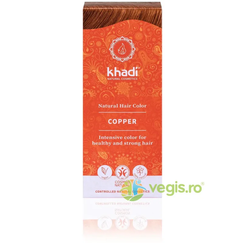Vopsea de Par Naturala Cupru 100g Khadi — preț și oferte
