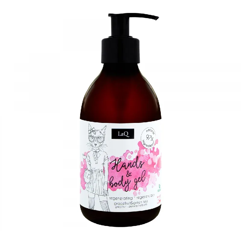 Gel de curatare pentru maini si corp, grapefruit si ceai verde, 300 ml LaQ — preț și oferte