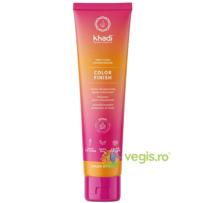 Balsam pentru Fixarea Culorii Vopselei de Par Obtinuta cu Henna Color Finish 150ml Khadi — preț și oferte