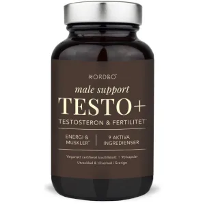 Nordbo Testo+, Complex pentru Sustinerea Nivelului de Testosteron, Energie si Fertilitate 90cps
