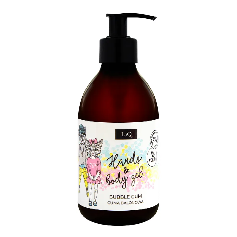 Gel de curatare pentru maini si corp pentru copii, bubble gum, 300 ml LaQ — preț și oferte