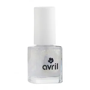 Lac de Unghii Top Coat cu Sclipici Auriu 7ml