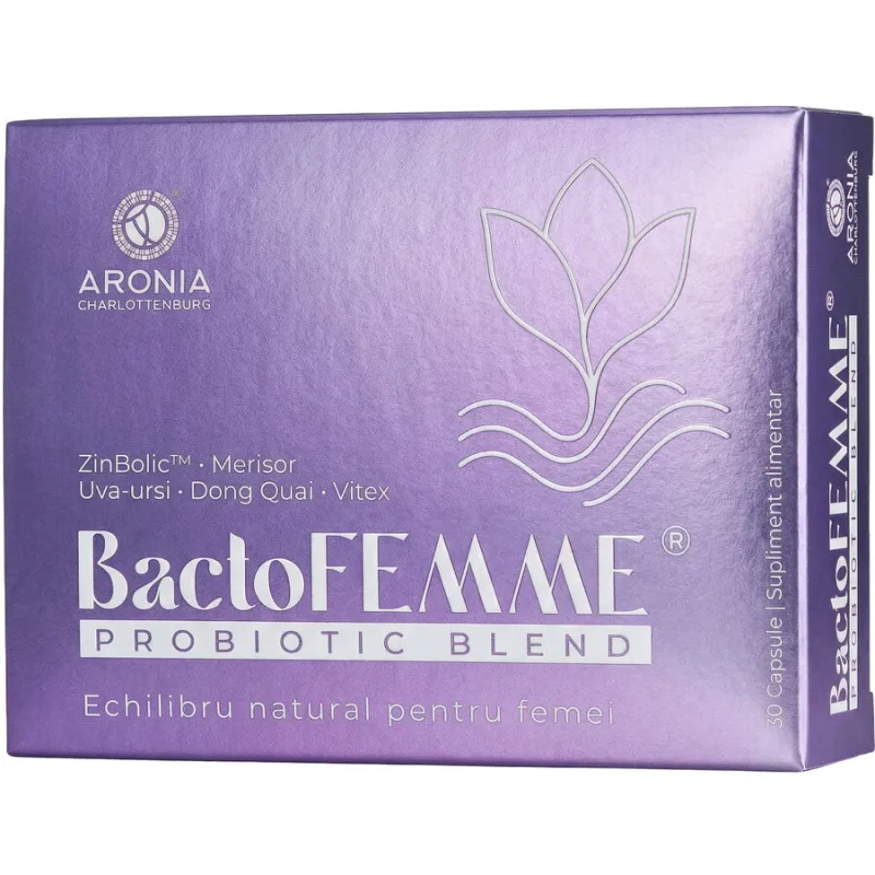 BactoFEMME® Formula pentru Echilibrul Feminin 30cps ARONIA CHARLOTTENBURG — preț și oferte