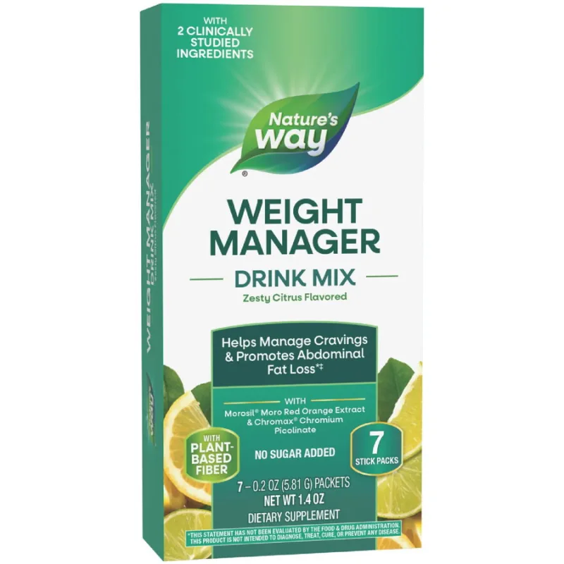 Weight Manager Citrus Drink Mix 7 plicuri Nature's Way — preț și oferte