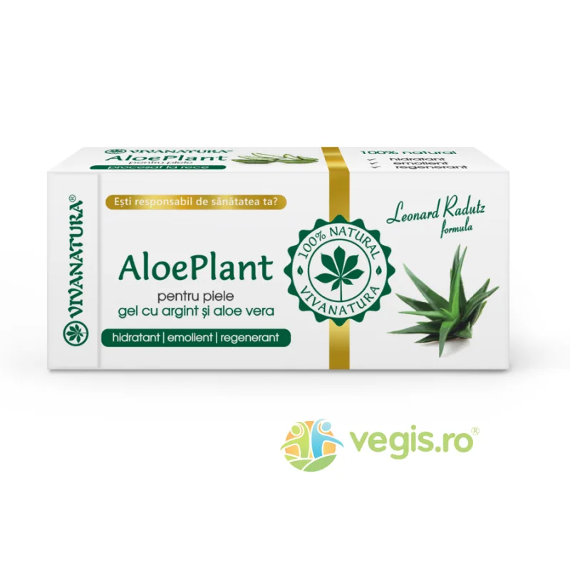 Gel Aloe Vera si Argint AloePlant 20ml VIVA&nbsp;NATURA — preț și oferte