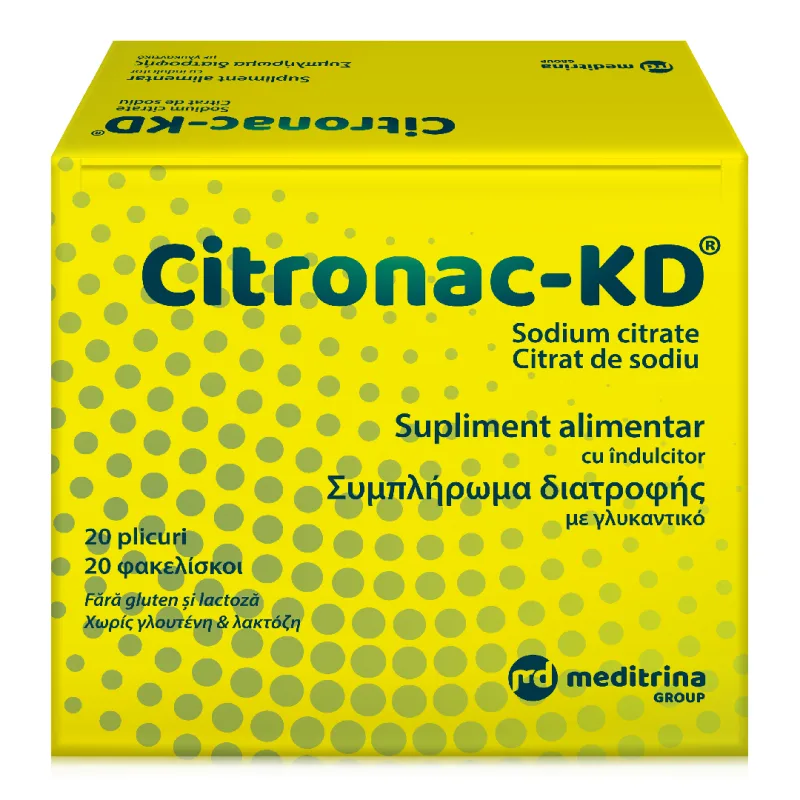 Citronac-KD, 20 plicuri, Meditrina Pharmaceuticals — preț și oferte