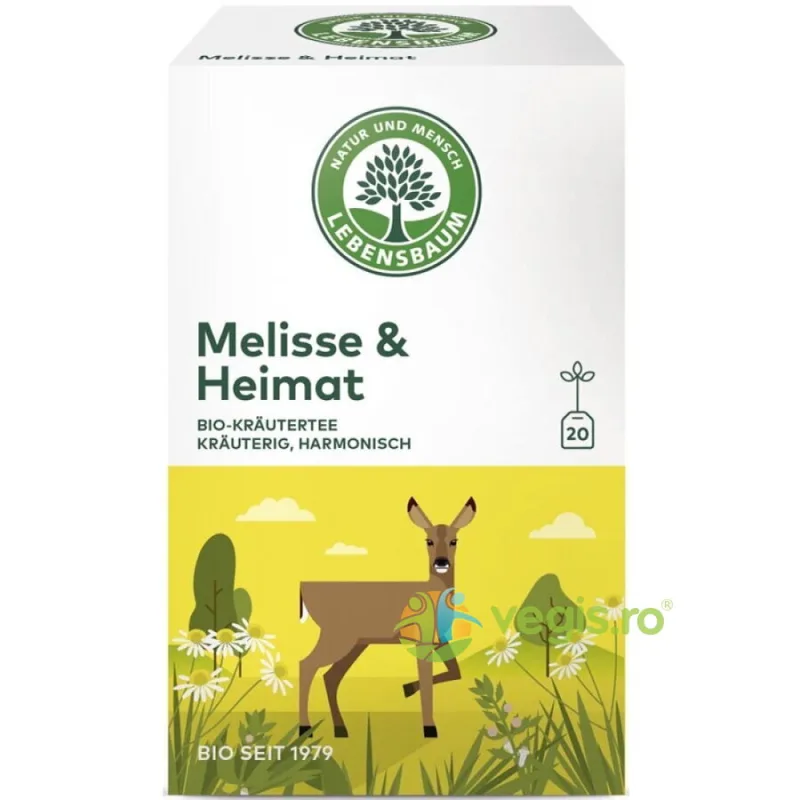 Ceai Melisa & Acasa Ecologic/Bio 20 plicuri LEBENSBAUM — preț și oferte