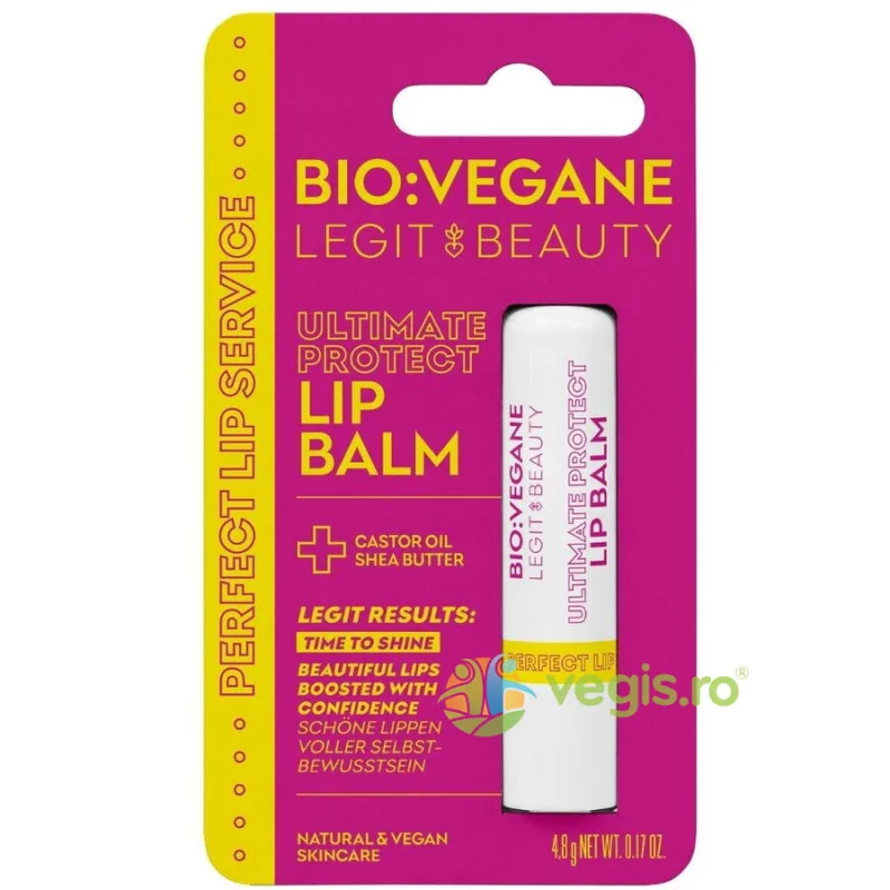 Balsam de Buze cu Ulei de Ricin si Unt de Shea Ultimate Protect Perfect Lip Service 4.8g BIO:VEGANE — preț și oferte
