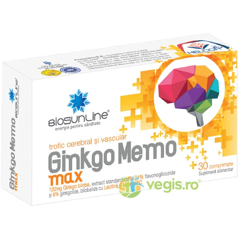 Ginkgo Memo Max 30cpr BIOSUNLINE — preț și oferte