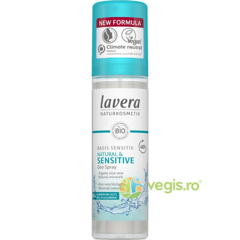 Deodorant Spray 48h Basis Sensitiv 75ml LAVERA — preț și oferte
