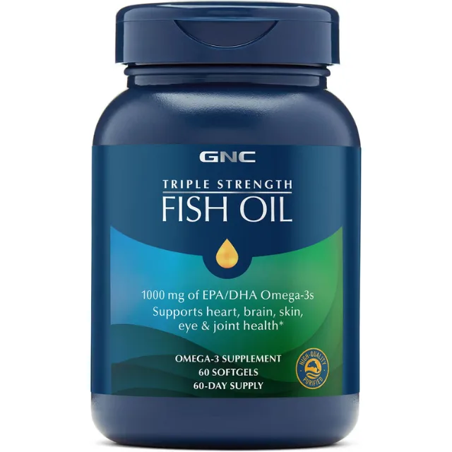 Ulei de Peste 1000mg Omega3 EPA + DHA 60cps GNC — preț și oferte