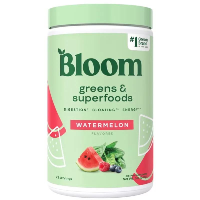 Pulbere Nutritiva Suport pentru Energie si Detoxifiere cu Aroma de Pepene Verde 142g BLOOM&nbsp;NUTRITION — preț și oferte