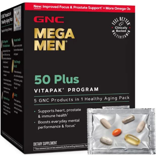 Complex de Multivitamine pentru Barbati 50+ Ani 30 pachete GNC — preț și oferte
