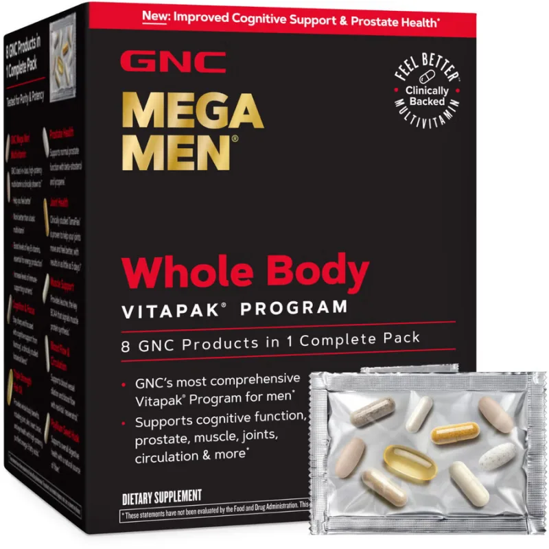 Complex de Multivitamine pentru Barbati Pentru Intregul Organism 30 pachete GNC — preț și oferte