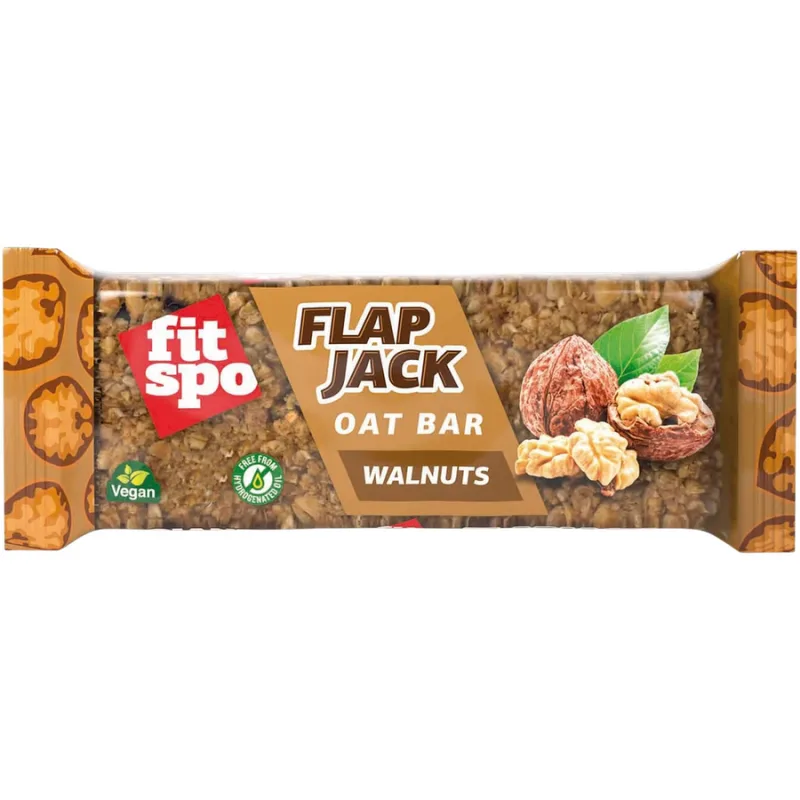 Baton Flapjack cu Aroma de Nuci 80g FITSPO — preț și oferte