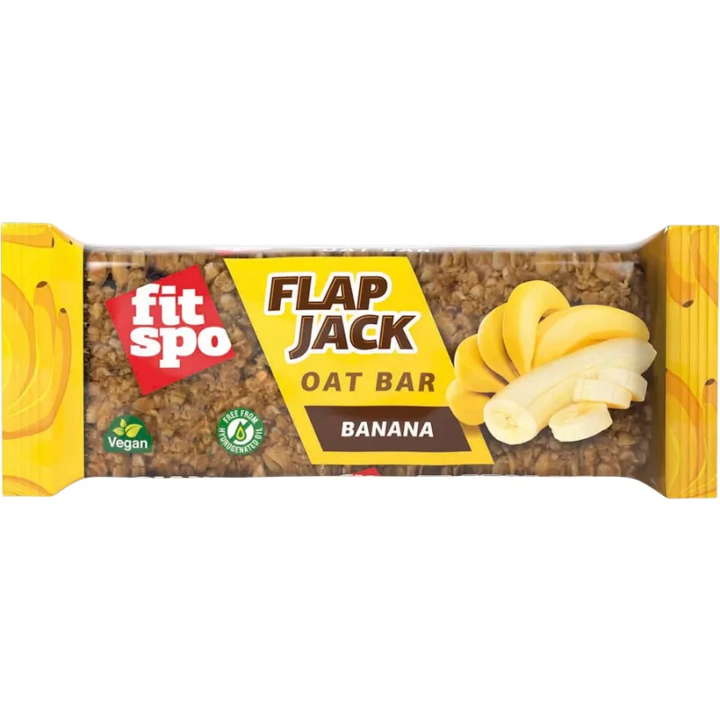 Baton Flapjack cu Aroma de Banana 80g FITSPO — preț și oferte