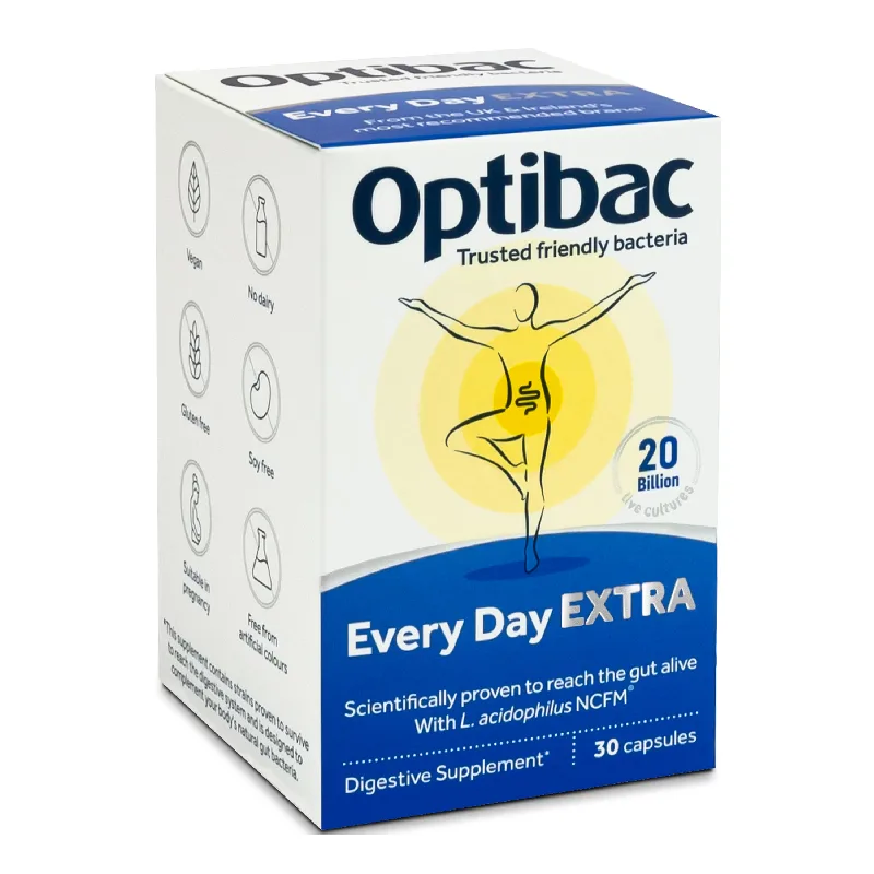 Probiotic zilnic Extra Forte, 30 capsule, OptiBac — preț și oferte