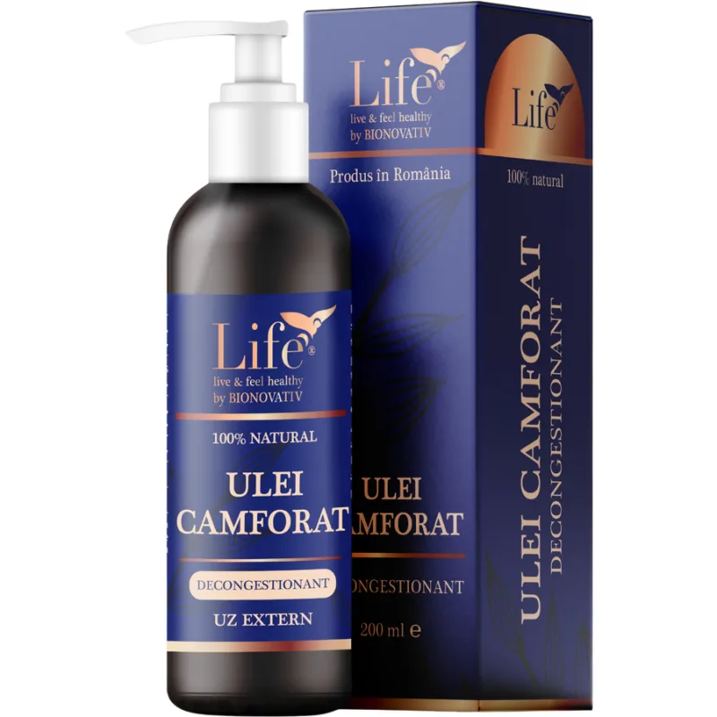 Ulei Camforat de Masaj 200ml BIONOVATIV — preț și oferte