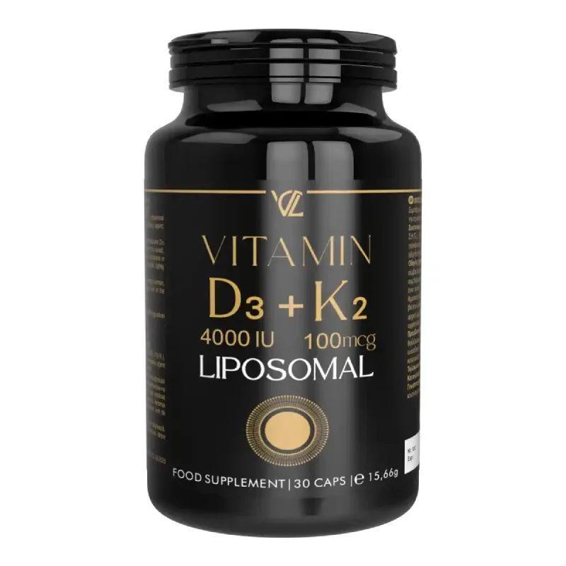 Vitamina D3 4000 UI si K2 100 mcg Liposomale, 30 capsule vegetale, Vita Code Lab — preț și oferte