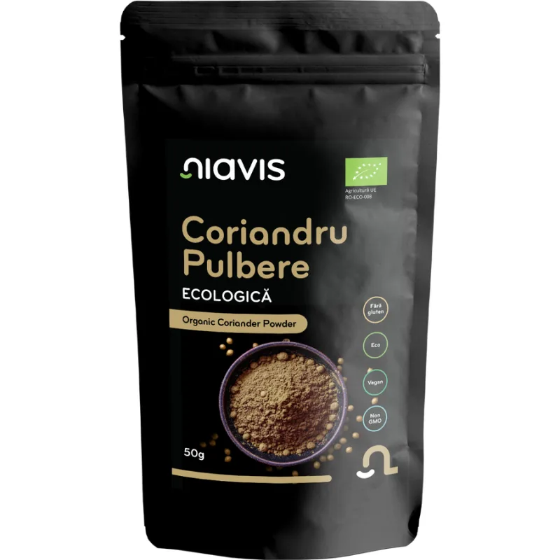 Coriandru Pulbere Ecologic/Bio 50g NIAVIS — preț și oferte