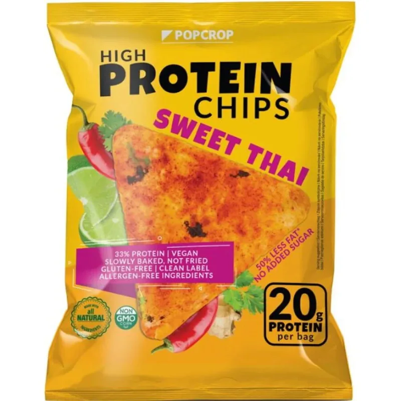 Chips-uri cu Proteine si Sweet Thai 60g POPCROP — preț și oferte