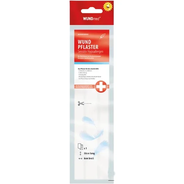 Plasture Hipoalergenic Sensitiv 0.5m x 6cm WUNDMED — preț și oferte