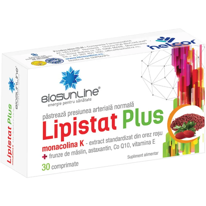 Lipistat Plus 30cpr BIOSUNLINE — preț și oferte