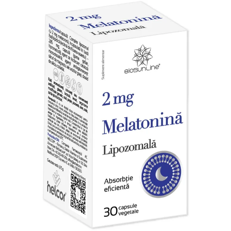 Melatonina Lipozomala 30cps BIOSUNLINE — preț și oferte