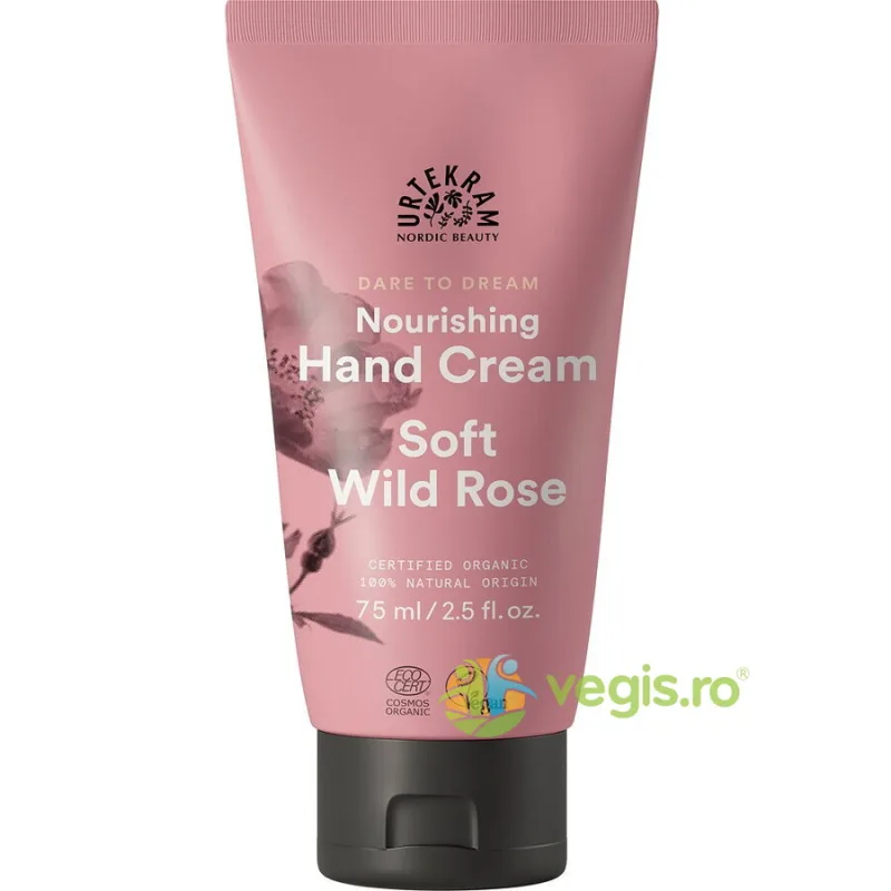 Crema de Maini cu Trandafir Salbatic Ecologica/Bio 75ml — preț și oferte
