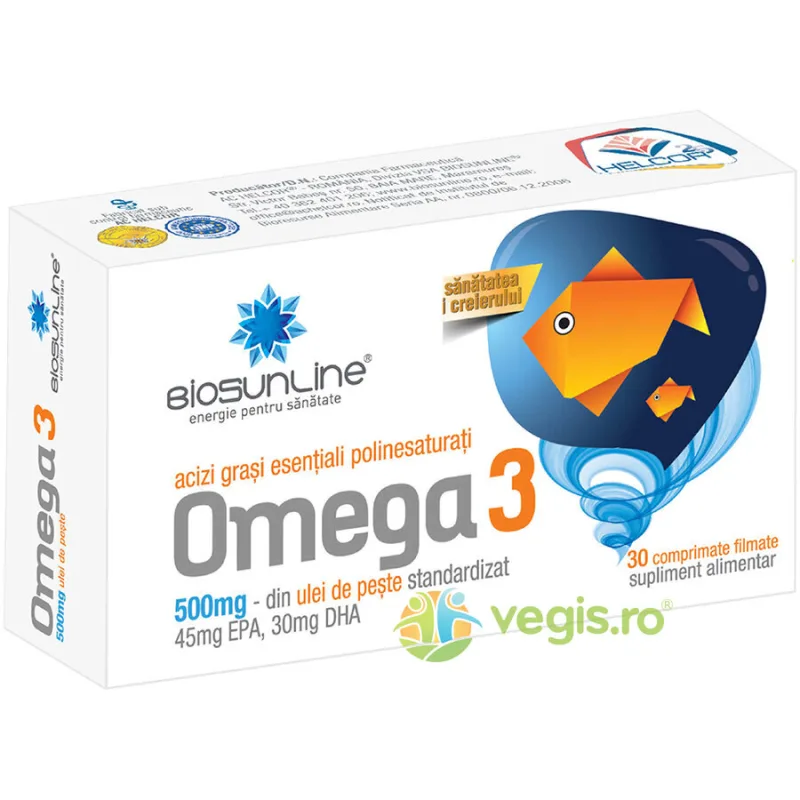 Omega 3 30cpr BIOSUNLINE — preț și oferte