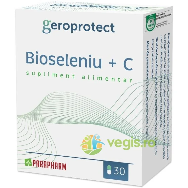 Bioseleniu + Vitamina C 30cps Quantum Parapharm — preț și oferte