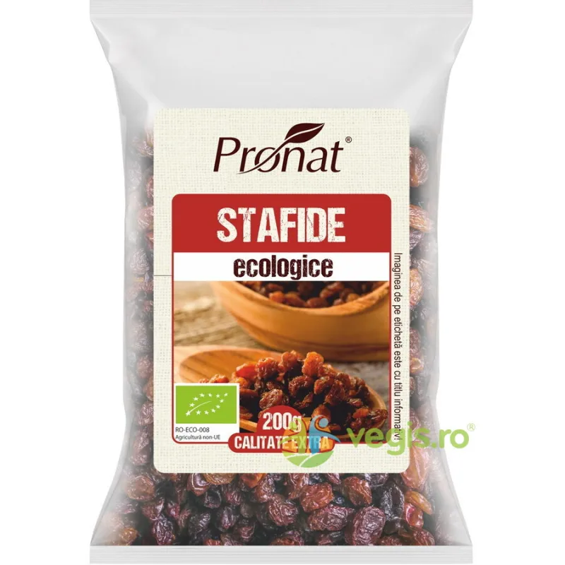 Stafide Ecologice/Bio 200g PRONAT — preț și oferte