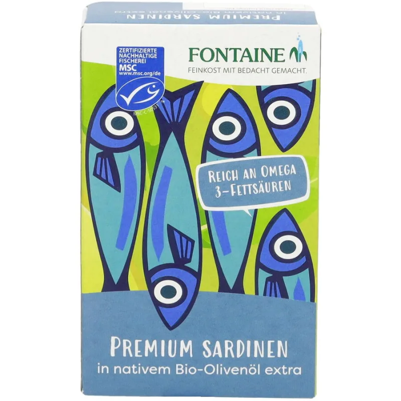 Sardine Intregi in Ulei de Masline Extravirgin 120g Fontaine — preț și oferte