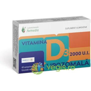 Vitamina D3 2000UI Lipozomala 40cpr