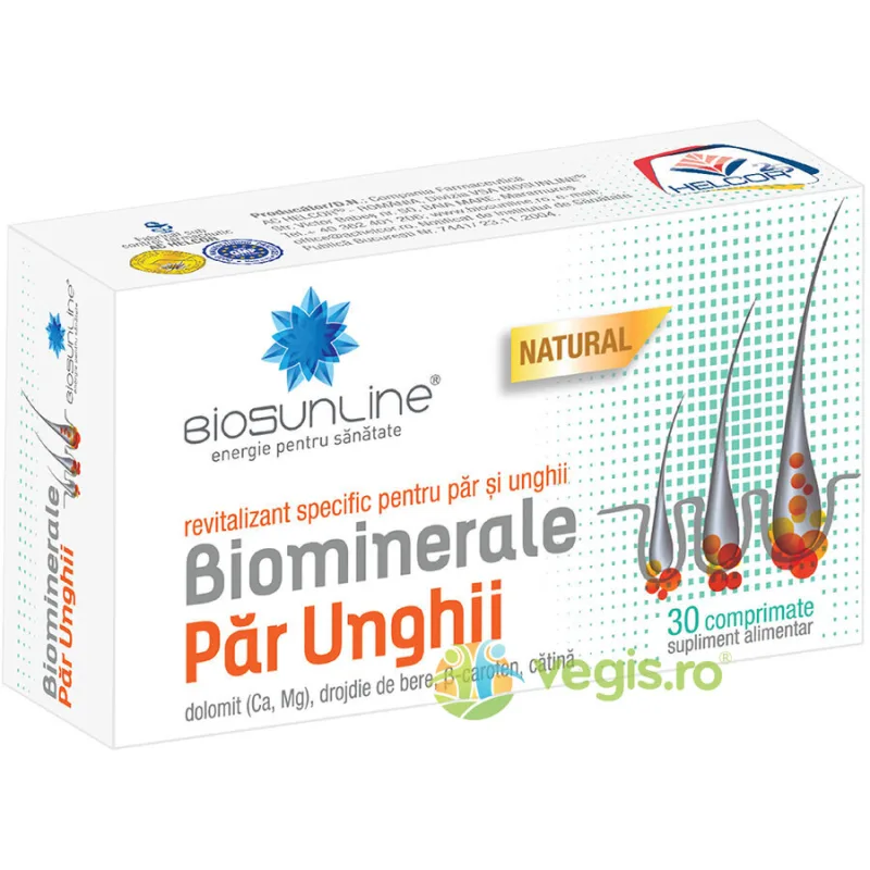 Biominerale Par Si Unghii 30cpr BIOSUNLINE — preț și oferte