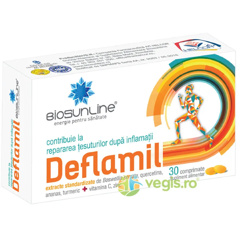 Deflamil 30cpr BIOSUNLINE — preț și oferte