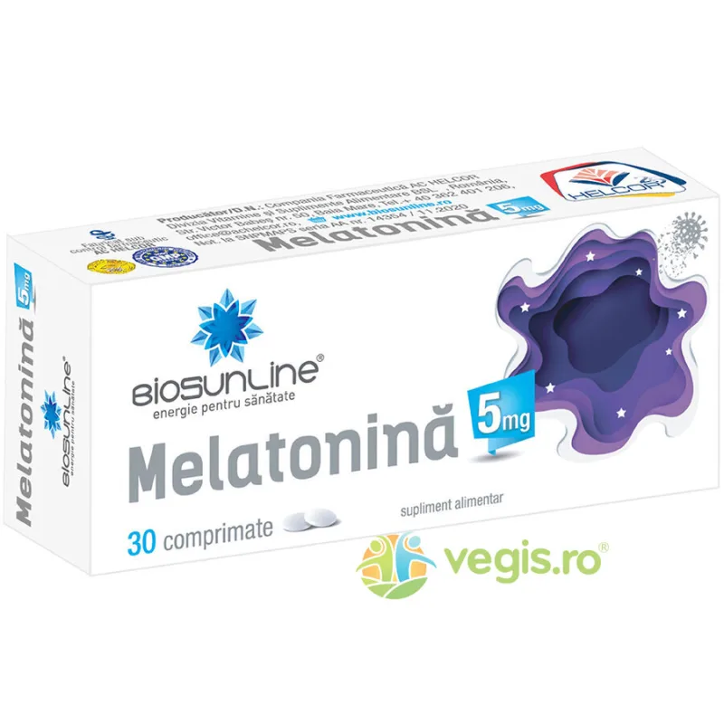 Melatonina 5mg 30cpr BIOSUNLINE — preț și oferte