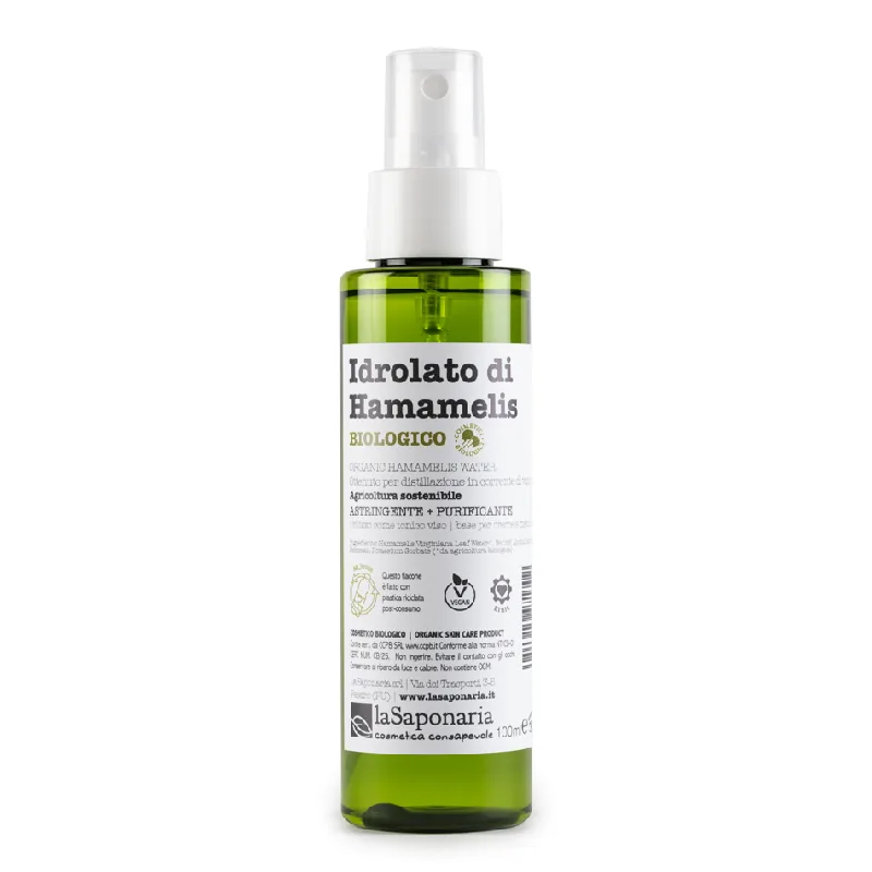 Hidrolat bio (apa florala) de hamamelis, 100ml, La Saponaria — preț și oferte