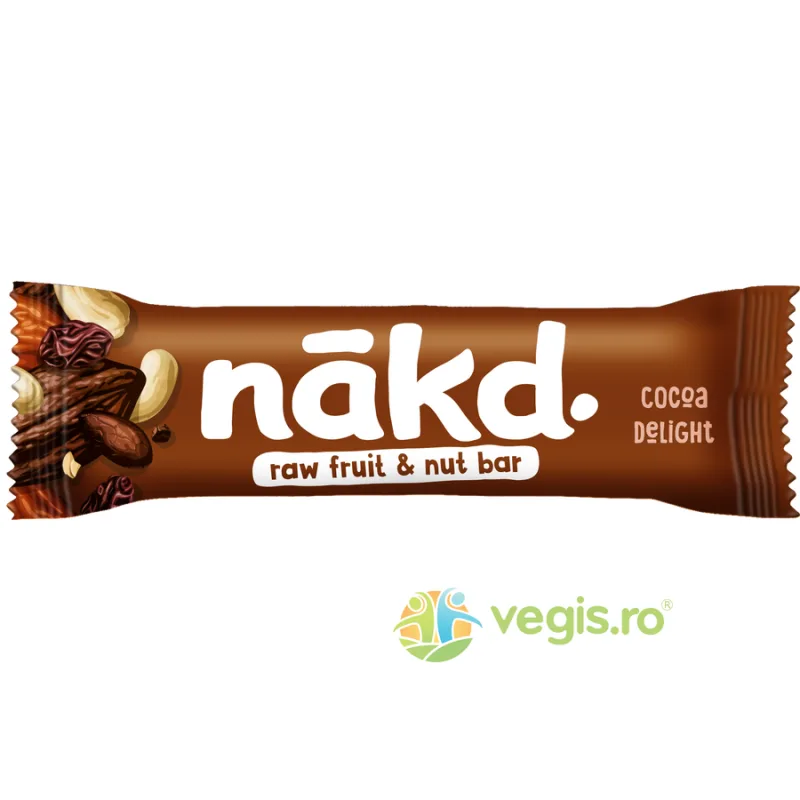 Baton cu Cacao Raw fara Gluten 35g NAKD. — preț și oferte