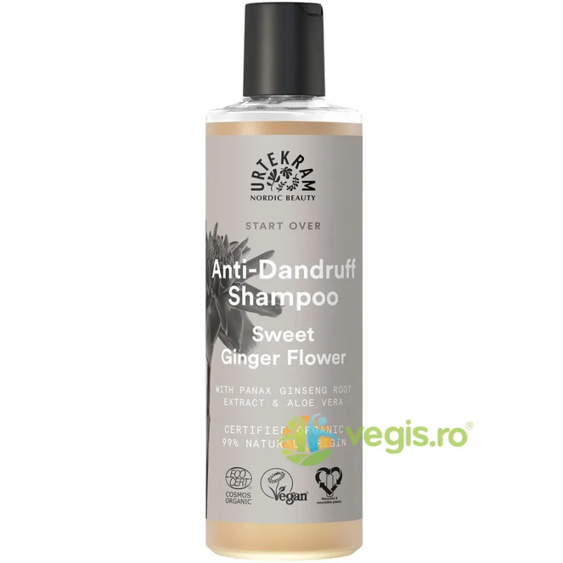 Sampon Antimatreata cu Flori de Ghimbir, Ginseng si Aloe Vera Bio 250ml URTEKRAM — preț și oferte