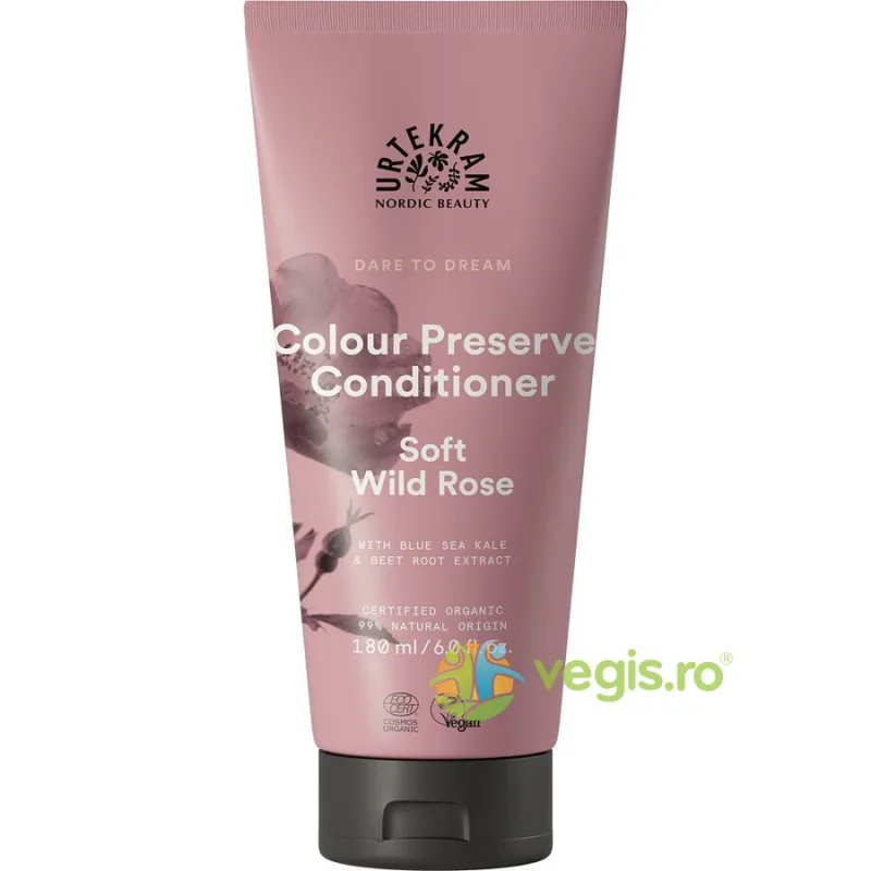 Balsam cu Trandafir Salbatic pentru Par Vopsit Bio 180ml URTEKRAM — preț și oferte