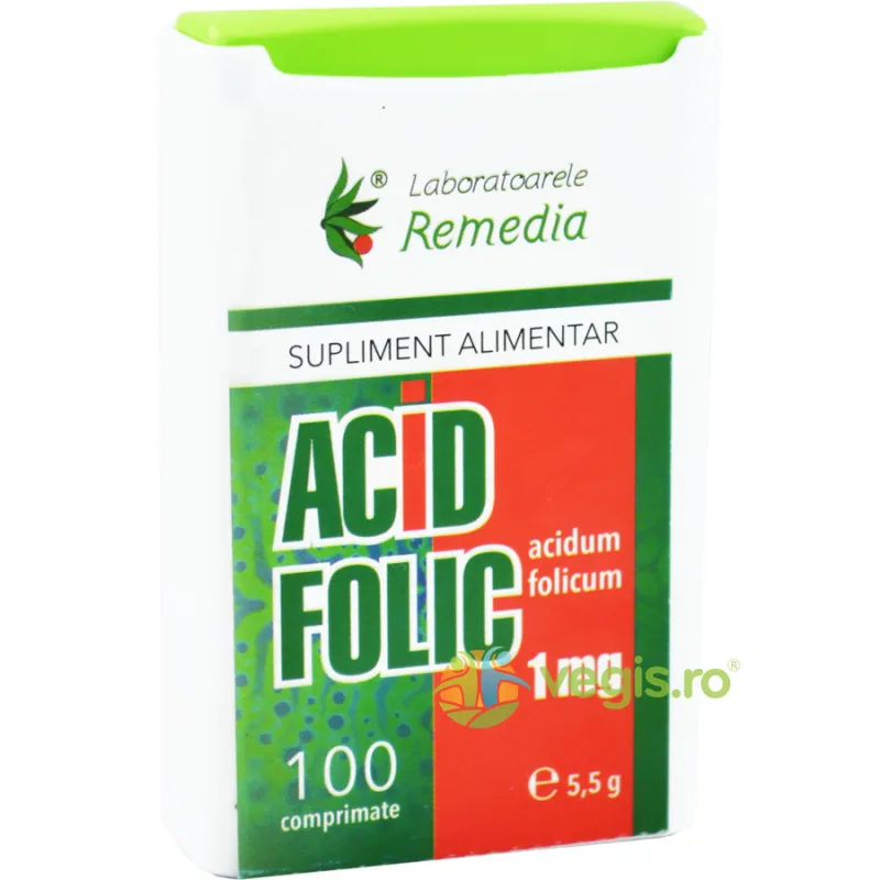 Acid Folic 1mg 100cpr REMEDIA — preț și oferte