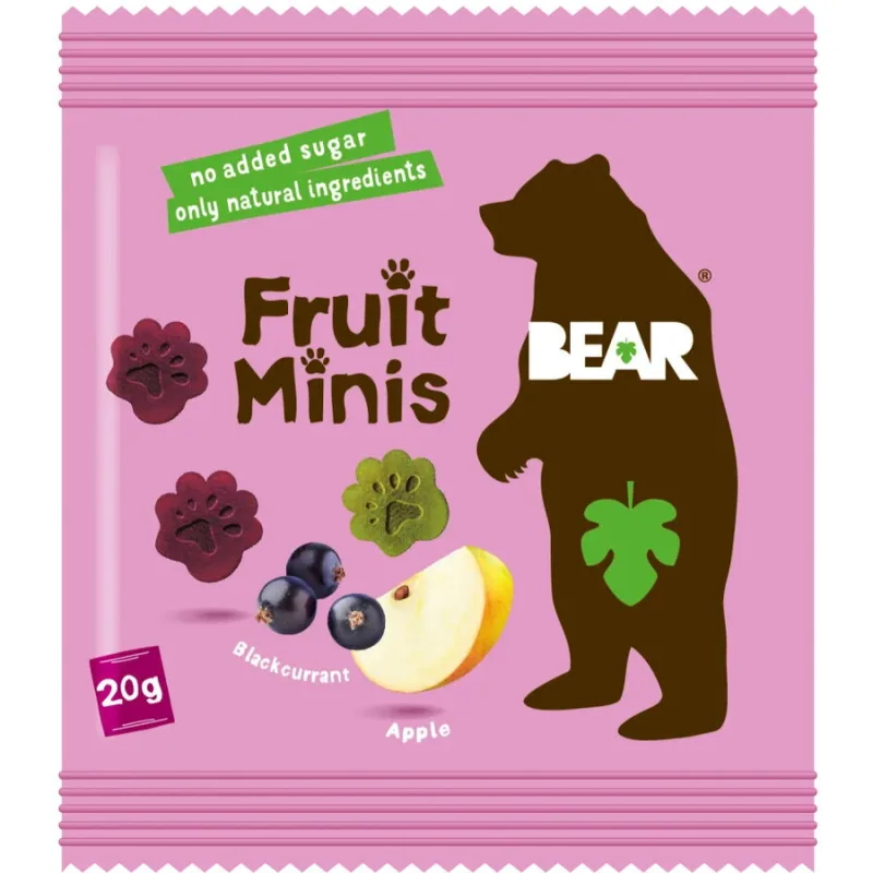 Jeleuri cu Mar si Coacaze Negre fara Zahar Adaugat 20g BEAR — preț și oferte