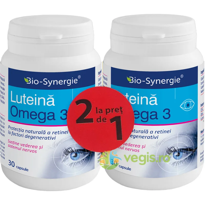 Pachet Luteina Omega 3 30cps+30cps BIO-SYNERGIE ACTIV — preț și oferte