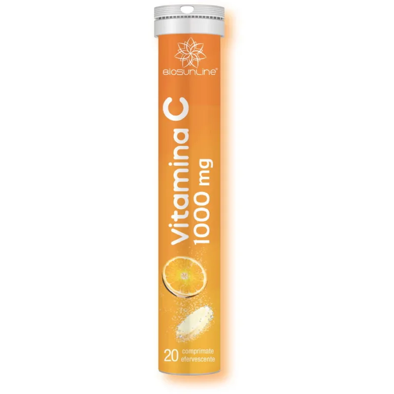 Vitamina C 1000mg 20cpr efervescente BIOSUNLINE — preț și oferte