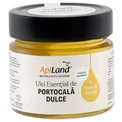 Miere de Salcam cu Ulei Esential de Portocala 250g APILAND — preț și oferte